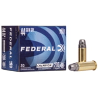Federal Premium Champion Training 44 Special 200 Grain Semi-Wadcutter Hollow Point Brass Cased Brass Centerfire Pistol Ammunition
