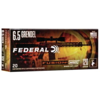 Federal Fusion 6.5mm Grendel 120 Grain Soft Point Centerfire Rifle Ammunition