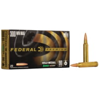 Federal Premium SIERRA MATCHKinG BTHP .300 Winchester Magnum 190 Grain Sierra MatchKing Boat Tail Hollow Point Centerfire Rifle Ammunition