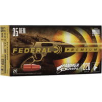 Federal Premium HammerDown .35 220 Grain Bonded Hollow Point Brass Cased Centerfire Rifle Ammunition