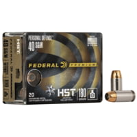 Federal Premium Personal Defense HST 40 S&amp;W 180 Grain Jacketed Hollow Point Centerfire Pistol Ammunition