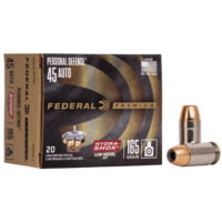 Federal Premium Centerfire Handgun Ammunition .45 ACP 165 grain Hydra-Shok Jacketed Hollow Point Centerfire Pistol Ammunition