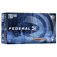 Federal Premium Power-Shok .280 150 Grain Jacketed Soft Point Centerfire Rifle Ammunition