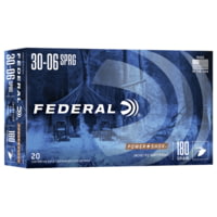 Federal Premium Power-Shok .30-06 Springfield 180 Grain Jacketed Soft Point Centerfire Rifle Ammunition