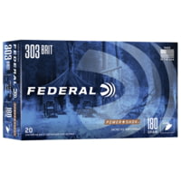 Federal Premium Power-Shok .303 British 150 Grain Jacketed Soft Point Centerfire Rifle Ammunition