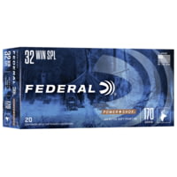 Federal Premium Power-Shok .32 Winchester Special 170 Grain Jacketed Soft Point Centerfire Rifle Ammunition
