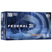 Federal Premium Power-Shok 7x57mm Mauser 140 Grain Jacketed Soft Point Centerfire Rifle Ammunition