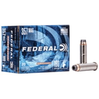 Federal Premium Power-Shok 357 Magnum 180 Grain Jacketed Hollow Point Centerfire Pistol Ammunition
