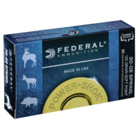 Federal Premium Power-Shok .30-06 Springfield 125 grain Jacketed Soft Point Centerfire Rifle Ammunition