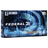 Federal Premium Power-Shok 6.5 Creedmoor 140 Grain Jacketed Soft Point Centerfire Rifle Ammunition