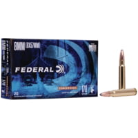 Federal Premium POWER-SHOK 8mm 170 Grain Jacketed Soft Point Centerfire Rifle Ammunition