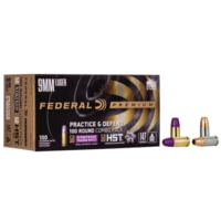 Federal Premium Practice &amp; Defend 9mm Luger 147 Grain HST JHP/Syntech TSJ Pistol Ammunition
