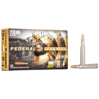 Federal Premium VITAL-SHOK .270 Winchester 130 Grain Nosler Ballistic Tip Centerfire Rifle Ammunition