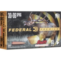 Federal Premium SWIFT SCIROCCO .30-06 Springfield 165 Grain Swift Scirocco Polymer Tip Centerfire Rifle Ammunition