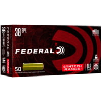 Federal Premium .38 Special 148 Grain Synthetic Jacket Wadcutter Centerfire Pistol Ammunition