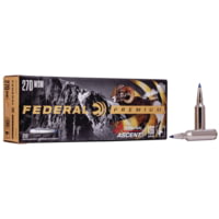 Federal Premium TERMinAL ASCENT .270 Winchester Short Magnum 136 Grain Terminal Ascent Centerfire Rifle Ammunition