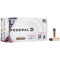 Federal Premium Train + Protect 38 Special 158 Grain Versatile Hollow Point Brass Cased Centerfire Pistol Ammunition
