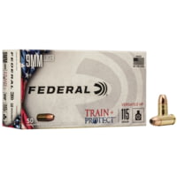 Federal Premium 9 mm Luger 115 Grain Jacketed Hollow Point Brass Casing Centerfire Pistol Ammunition