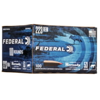Federal Premium Varmint &amp; Predator 223 Rem 53 Grain Hornady V-Max Brass Cased Centerfire Rifle Ammunition