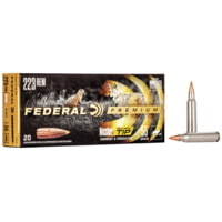 Federal Premium V-SHOK .223 55 Grain Nosler Ballistic Tip Brass Centerfire Rifle Ammunition