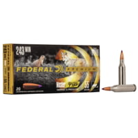 Federal Premium V-SHOK .243 Winchester 55 Grain Nosler Ballistic Tip Centerfire Rifle Ammunition