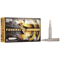 Federal Premium VITAL-SHOK .280 140 Grain Trophy Bonded Tip Centerfire Rifle Ammunition