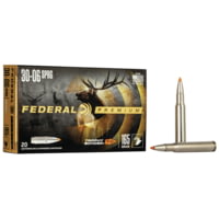 Federal Premium VITAL-SHOK .30-06 Springfield 165 Grain Trophy Bonded Tip Centerfire Rifle Ammunition