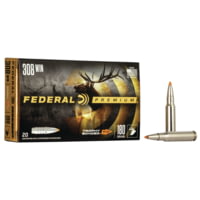 Federal Premium VITAL-SHOK .308 Winchester 180 Grain Trophy Bonded Tip Centerfire Rifle Ammunition