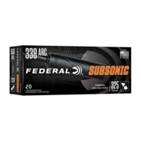 Federal Subsonic, 338 ARC, 325 Grain, Hollow Point, 20 Round Box