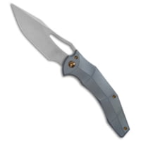 Ferrum Forge Knife Works Ferrum Forge Gavko Spinner Frame Lock Knife Blue Facets Ti 3.5 Stonewash 38F4DCB3