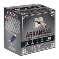 Fiocchi Arkansas Steel 12 Gauge 1 1/5 oz 3" Shotgun Ammunition