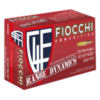 Fiocchi 223CRD Range Dynamics 223 Rem 62 Gr Full Metal Jacket Boat Tail (FMJBT)