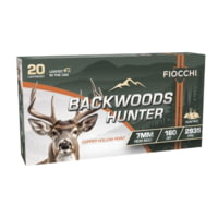 Fiocchi Backwoods Hunter 7mm Remington Magnum 160 Grain Coated Hollow Point Brass Cased Rifle Ammunition