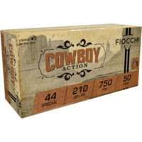 Fiocchi Cowboy Action .44 Special 210 Grain LFP Brass Pistol Ammunition