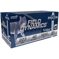 Fiocchi Field Dynamics .223 40 Grain VMAX Brass Rifle Ammunition