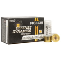 Fiocchi Defense Dynamics Low Recoil 12 Gauge 9 2.75in Shotgun Buck Ammunition