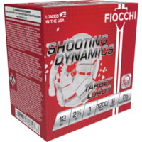 Fiocchi 12SDB18 Shooting Dynamics 12Gauge 2.75" 1oz 8Shot 100 Per Box/2 Case