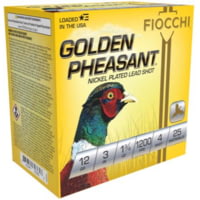 Fiocchi Golden Pheasant Nickel Plated 12 Gauge 1 3/4oz 3'' Shotgun Ammunition