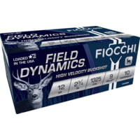 Fiocchi Hi Velocity 12 Gauge 1BK 9 Pellets 2.75in Shotgun Buckshot Ammunition