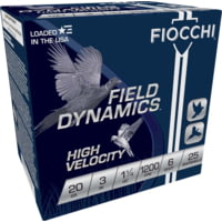 Fiocchi Hi Velocity Lead 20 Guage 1 1/4oz 3in 6 Shot Shotgun Ammunition