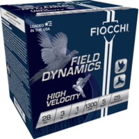 Fiocchi Hi Velocity Lead 28 Gauge 1oz 3in 5 Shot Shotgun Ammunition