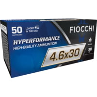 Fiocchi Hyperformance Defense 4.6x30mm 38 Grain THP Brass Rifle Ammunition