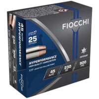 Fiocchi Hyperformance Defense .45 ACP 230 Grain JHP Brass Cased Pistol Ammunition