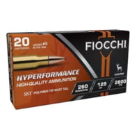 Fiocchi Hyperformance Hunt .260 Remington 129 Grain SST Brass Cased Rifle Ammunition