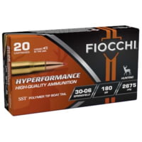 Fiocchi Hyperformance Hunt .30-06 180 Grai SST Brass Rifle Ammunition