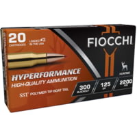 Fiocchi Hyperformance Hunt .300AAC Blackout 125 Grain SST Brass Cased Rifle Ammunition