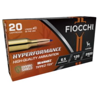 Fiocchi Hyperformance Hunt 6.5 Creedmoor, 120 Gr, Rifle Centerfire, Brass Rifle Ammunition