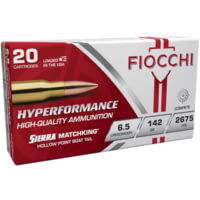 Fiocchi Hyperformance Hunt 6.5 Creedmoor 142 Grain BTHP Brass Rifle Ammunition