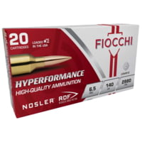 Fiocchi Hyperformance Match 6.5 PRC, 140 Gr, Rifle Centerfire, Brass Rifle Ammunition