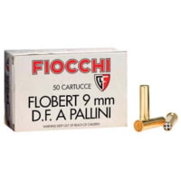 Fiocchi 9mm Flobert 6 Grain Shotshells Brass Rimfire Ammunition